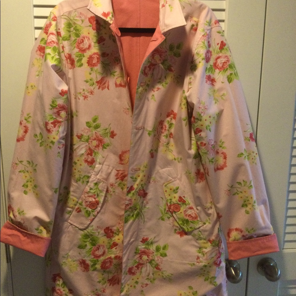 Reversible coat pink size L